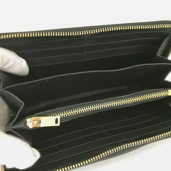 YVES SAINT LAURENT CASSANDRA LEATHER ZIP AROUND LONG WALLET/M2715 - Picture 4 of 9